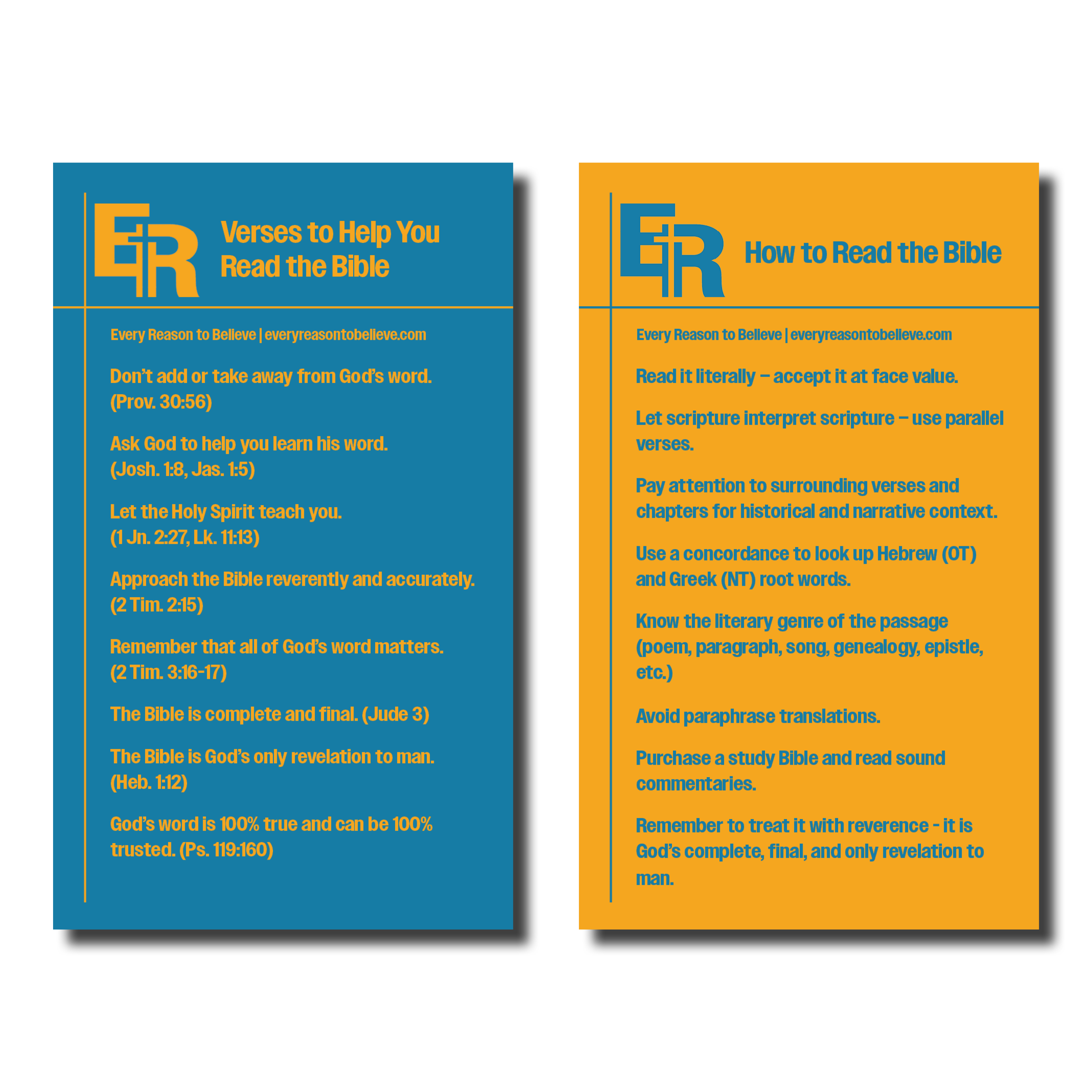 How to Read the Bible (3x5 Cards)